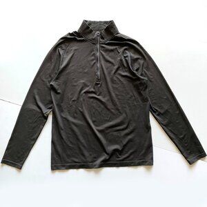 Lululemon Black 1/2 Zip Pullover Mens Medium Athletic Top Long Sleeve